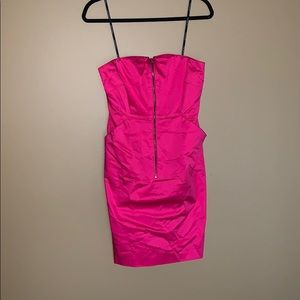 Hot pink tube tube top dress!